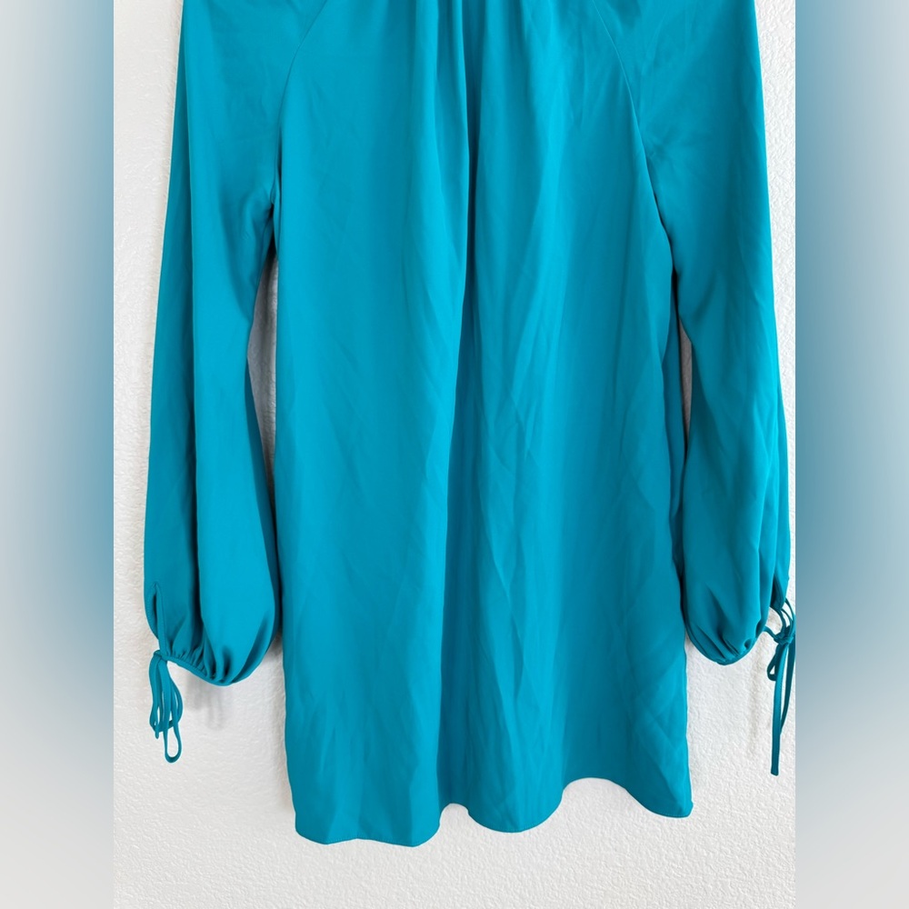 Amanda Uprichard New York Vittoria Teal Mini Shift Dress size XS $216 - Picture 10 of 12